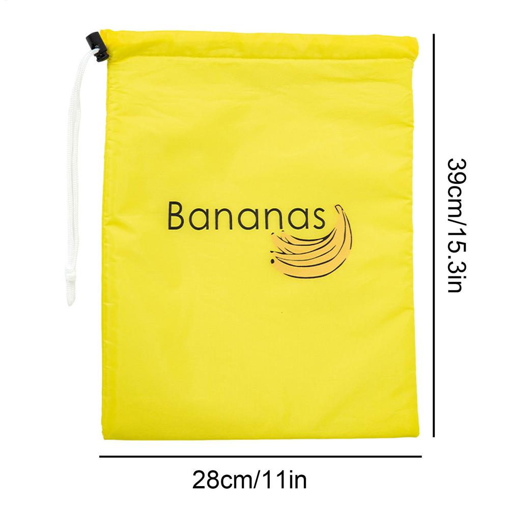 Banana Preserving Bag Reusable Produce Bags with Drawstring Design Sturdy and Portable Storage Bag Prevents Odor for Banana