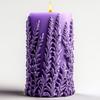 Flower Cylinder Candle Molds Sunflower/Lavender/Lily Flower Pillar Candle Mold 3D Silicone Resin Casting Mold for Soap