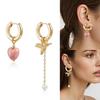 Heart Bird Asymmetrical Earrings Lightweight Comfort Jewelry Suitable for Sensitive Skin Everyday Wear Ear Accessories