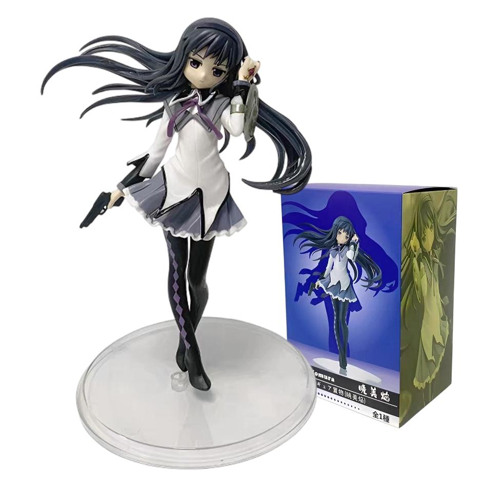 Puella Magi Madoka Magica Aniem  Kawaii Akemi Homura Figure Kaname Madoka Figure Pcv  Model Collectible Ornament Gift Toys