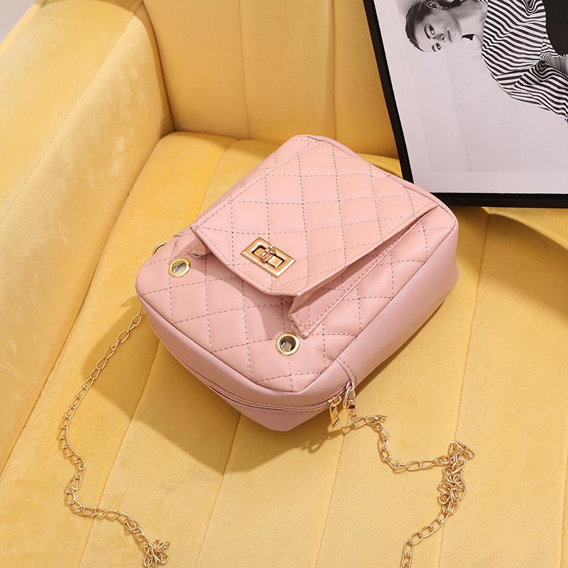 2025 Sweet Mini Mobile Phone Bag Fashion Classic Rhombus Embroidered Crossbody Small Square Bag Women's Change Small Bag Batch