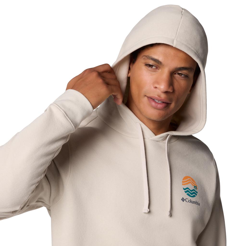 Columbia Columbia Trek Graphic Hoodie, Mens Beige Sweatshirt