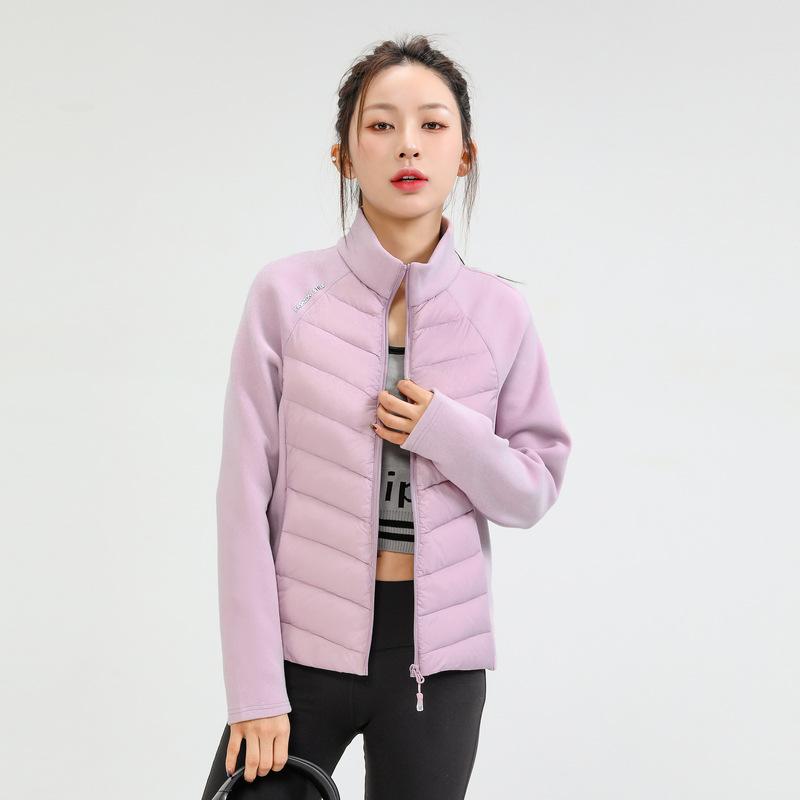 Sports light down jacket women's new popular skiing running mountaineering yoga fitness with slim-fit warm jacket