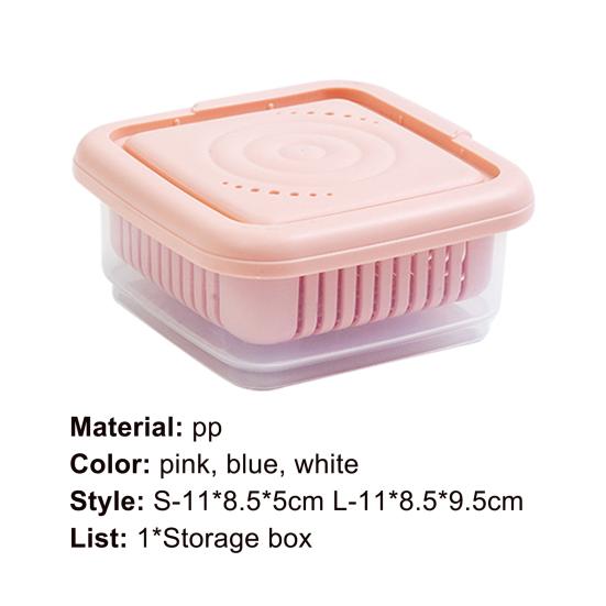 Úložný držák Víceúčelový Dvouvrstvý PP Kuchyňský Odkapávací design Držák na potraviny pro Domov