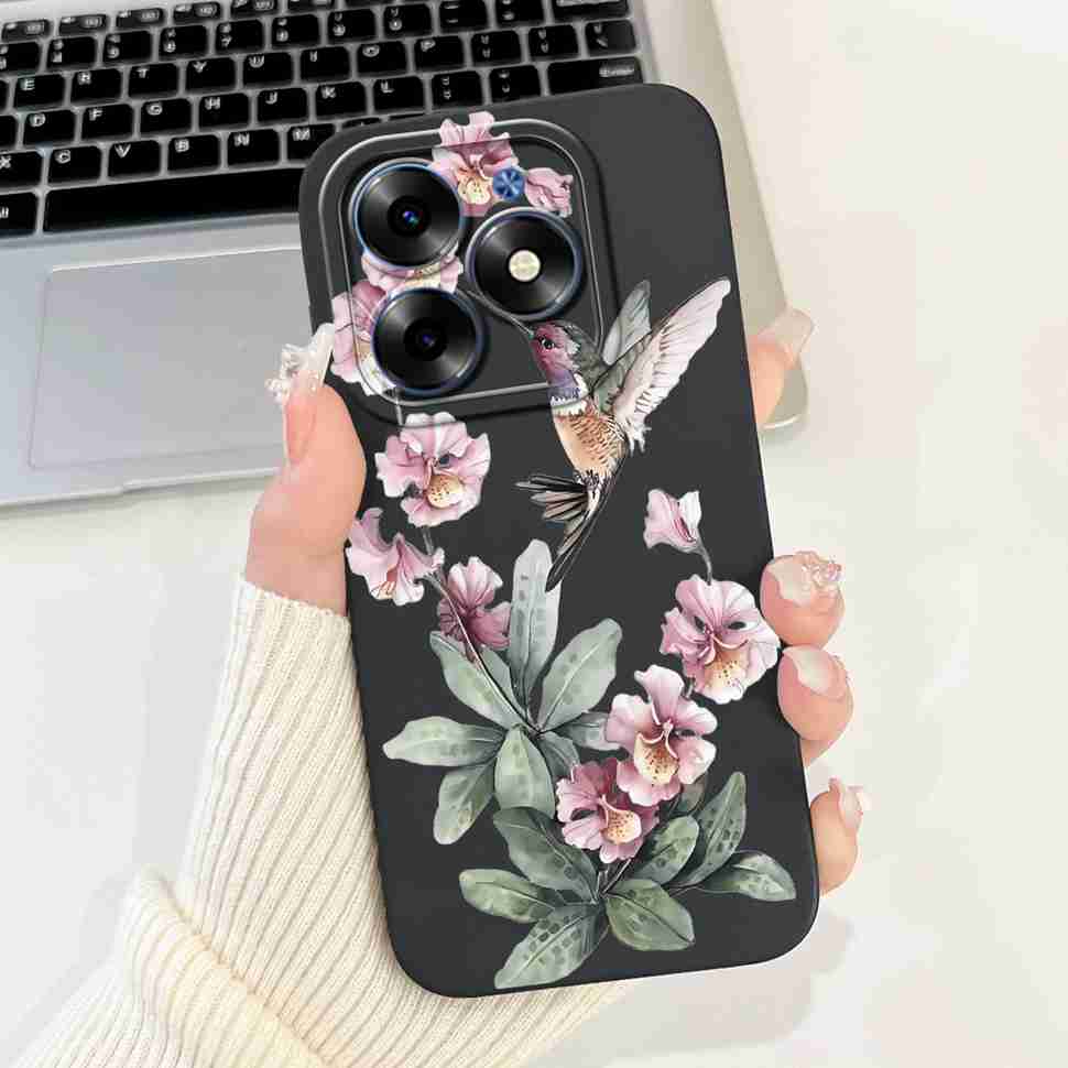 Pink Cat For Tecno Spark Go 2024 Cases BG6 Soft Silicone Cover For Tecno Spark 20 Spark20 SparkGo 2024 Casing Phone Case