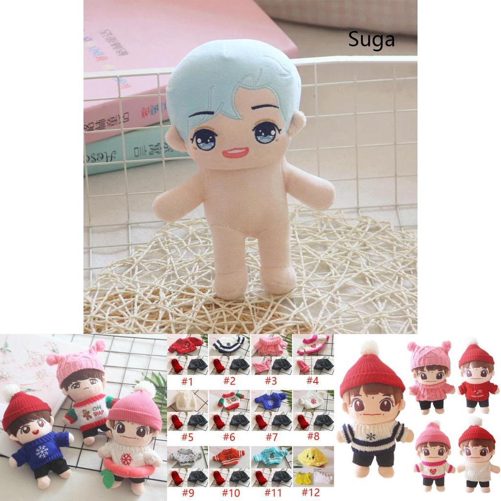 Bts Doll Kpop Jungkook Jimin Suga Rm Jin Jhope V Plush Clothes Soft Stuffed Toy