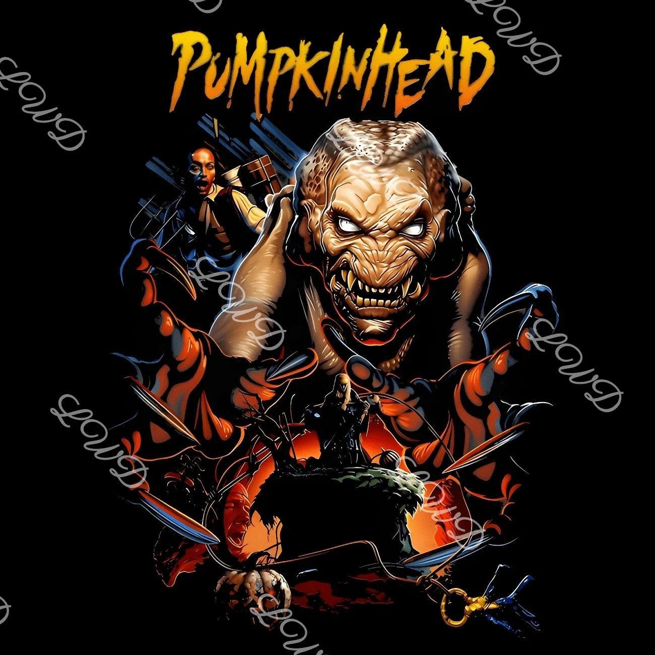 Pumpkinhead Horror Graphic T-Shirt | Halloween Scary Movie Art Print Tee XL