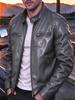 Men's stand-up collar locomotive PU leather jacket spring and autumn slim zipper leather jacket youth casual jacket multi-color optional