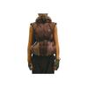 Adidas Originals X Hamcus Collaboration FW23 Color Block Quilted Logo Drawstring Zipper Down Vest Unisex Vests Brown IU4840