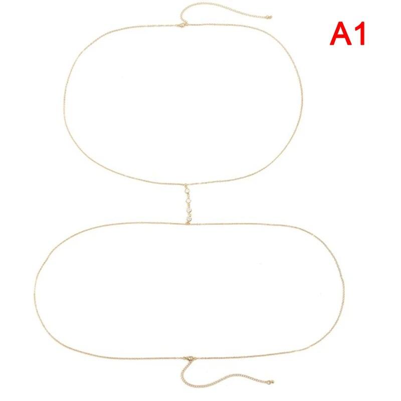 

Летняя простая сексуальная цепочка с крестом и кристаллами, интегрированная цепочка на талию и цепочка на грудь, сексуальная пляжная цепочка бикини, цепочка для тела, цепочка на живот для женщин