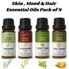 Ananta Skin, Mood & Hair Essential Oil Combo – Rosemary, Frankincense, Ylang Ylang & Sweet Orange Aroma Oils (10 Ml × 4)