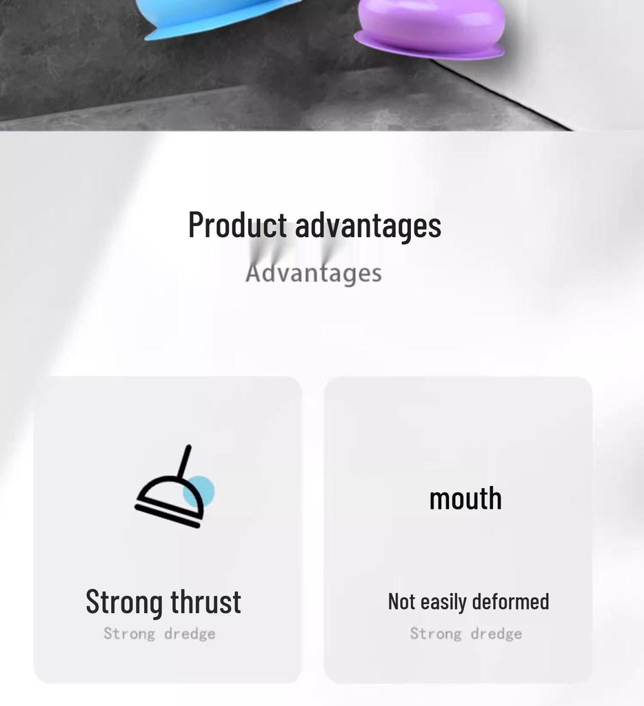 Strong Rubber Sewer Pipe Plunger: Bathroom & Toilet Clog Dredging Tool