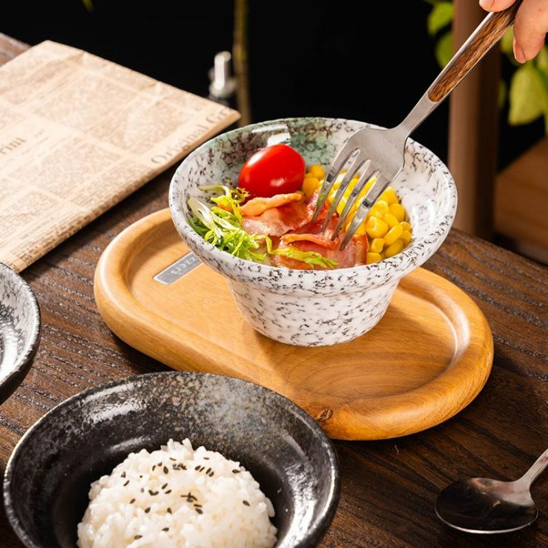 Creative Japanese Style Tableware Bowl Home Bowl Multi Specification Fruit Dessert Creativity Decorative Kitchen Restaurant Bowl