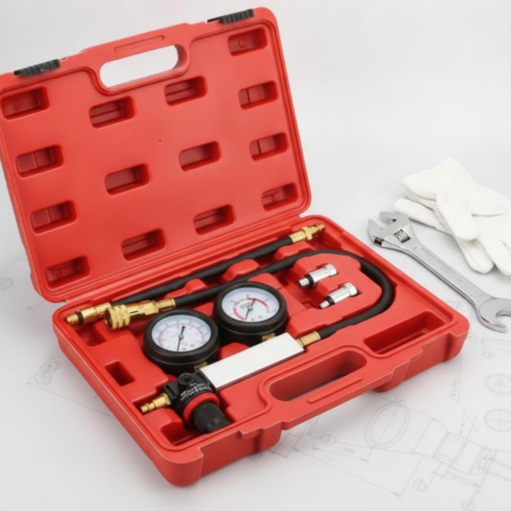 Cylinder Compression Tester Analog Gauges Engine