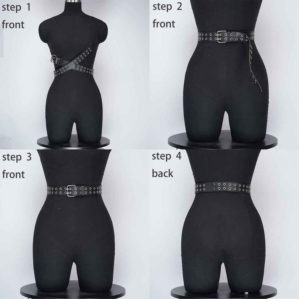 Women's Wide Belt Adjustable Black Denim Accessory Women's Gift Casual Versatile Valentine's Day Gift Party Outfit