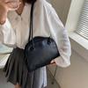 Elegant Soft PU Tote Bag Large Capacity Solid Color Shoulder Bag Classic Square Underarm Bag  Daily