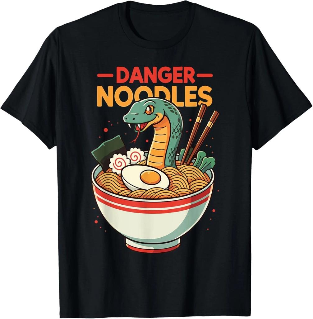Danger Noodles Snake Ramen Funny Reptile Lover T- Shirt