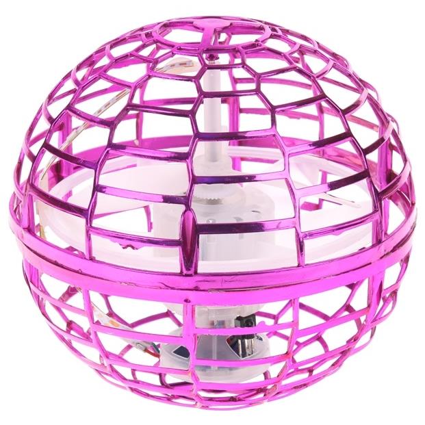 Flying Ufo Ball Lights Up Boomerang Ball Controlled by Hand Pink