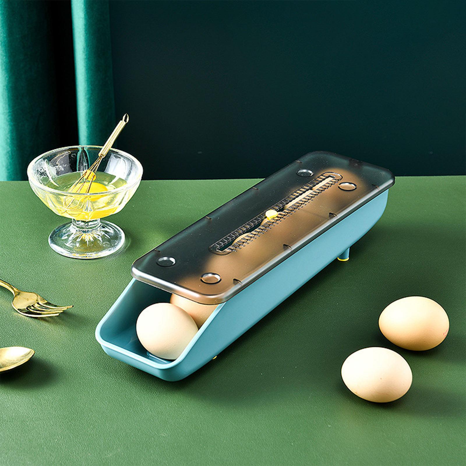 Семейный холодильник ящик для хранения яиц одиночная коробка для катания яиц многослойный накладной напольный холодильник полка для свежих яиц One Size синий 973₽