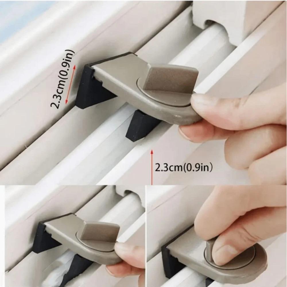 Sliding Sash Stopper No-Drill Sliding Door Lock Baby Child Safety Limiter for Sliding Windows High-Rise Anti-Fall Limiter