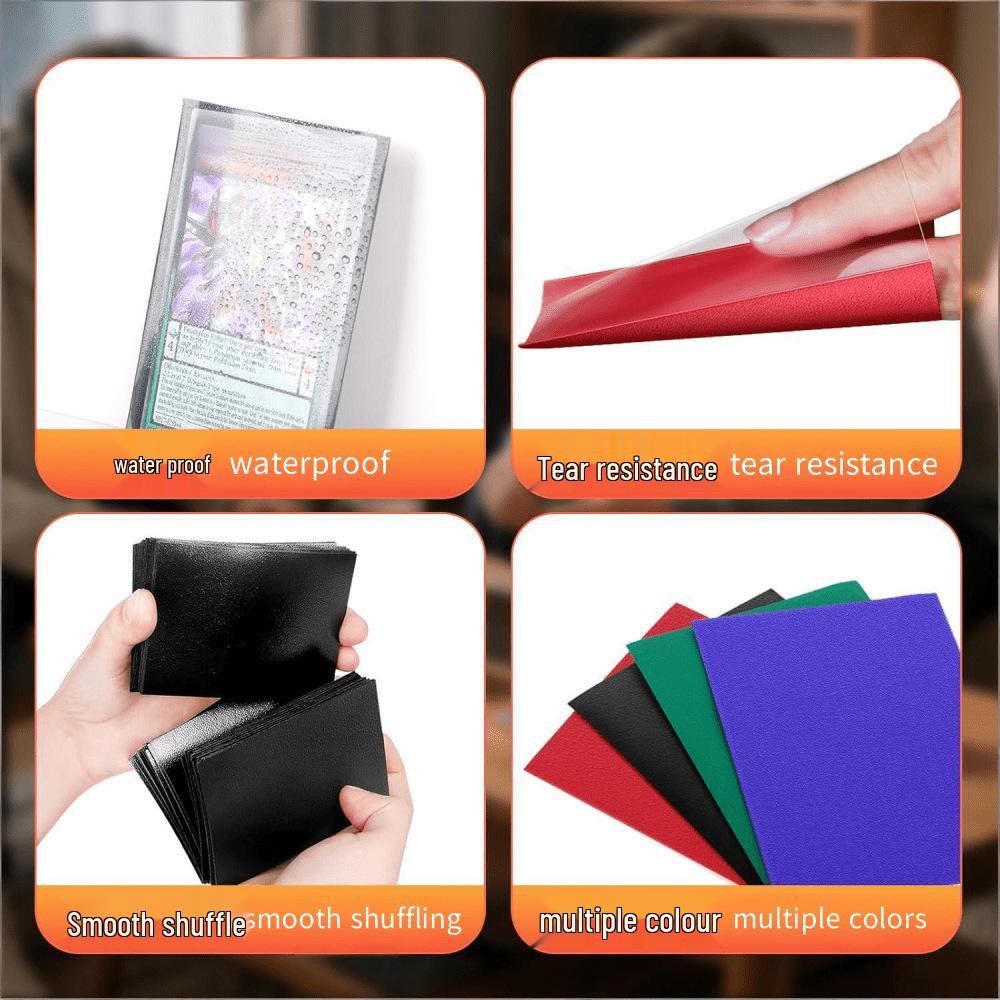 63x90mm Solid Color Card Sleeves for Magic: The Gathering, Yu-Gi-Oh!, and Board Games - PP Protective Bags