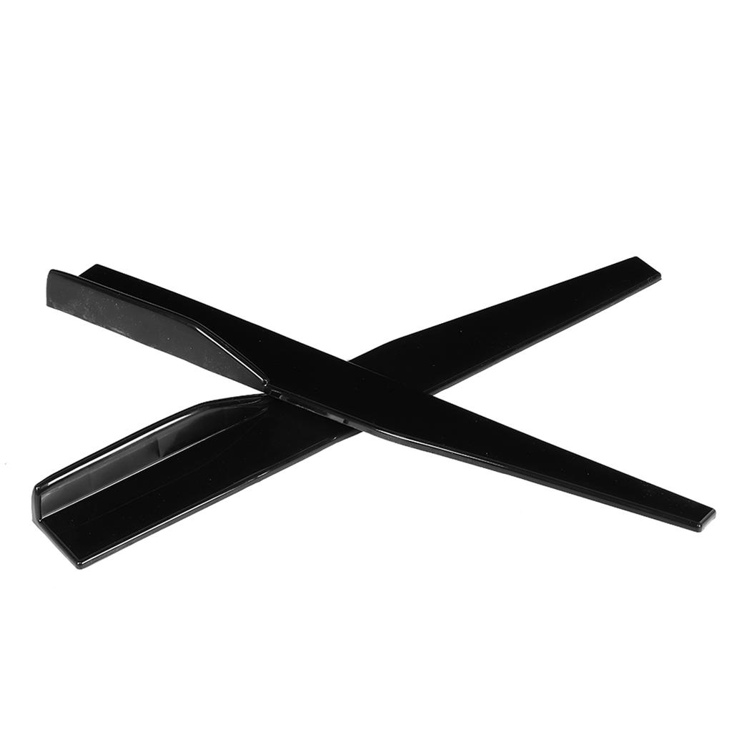 29.3in Car Side Skirt Rocker Splitters Universal AntiScratch Protector Glossy Black Modified Parts