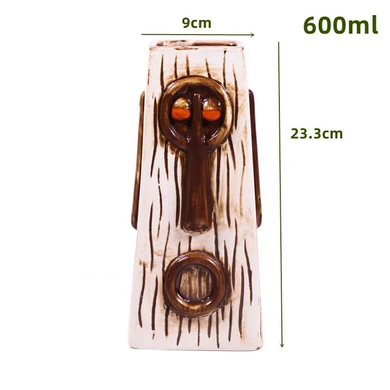 60 Types Ceramic Hawaii Tiki Mugs Creative Cocktail Glasses Beer Glass Martini Glasses Wine Glass Funny Cup Gift for Men