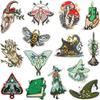 Magic Forest Embroidery Cloth Sticker Magic Book Patch Sticker Wizard Bag Decoration Embroidery Label Heat Transfer Seal Sticker