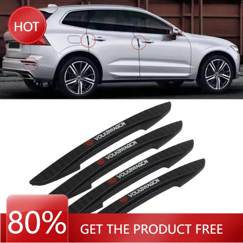 

2025 Hot 4pcs PVC Car Door Anti-scratch Stickers Protection Decal for Volkswagen Teramont Santana Tiguan R32 T5 Golf 5 7 Rabbit
