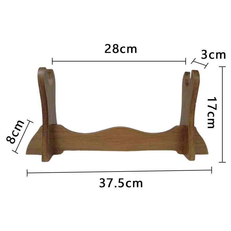 Подставка для демонстрации мечей из массива дерева для Катаны Самурайского меча Танто Косплей-мечей и Волшебной палочки - Настенная стойка для хранения оружия 3590₽