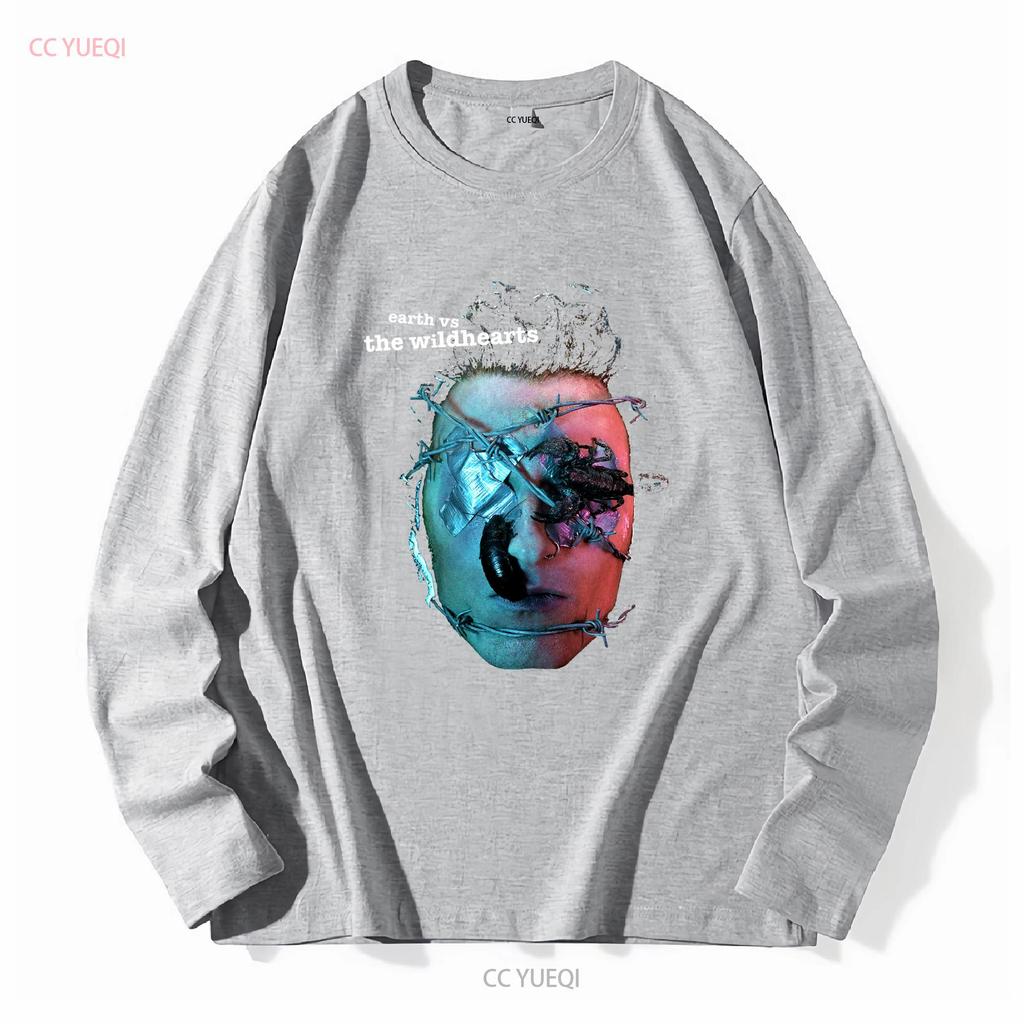 The Wildhearts Earth Vs wildhearts T Shirt NEW OFFICIAL vintage Washed Stylish graphic Slightly homme Comfortable Soft