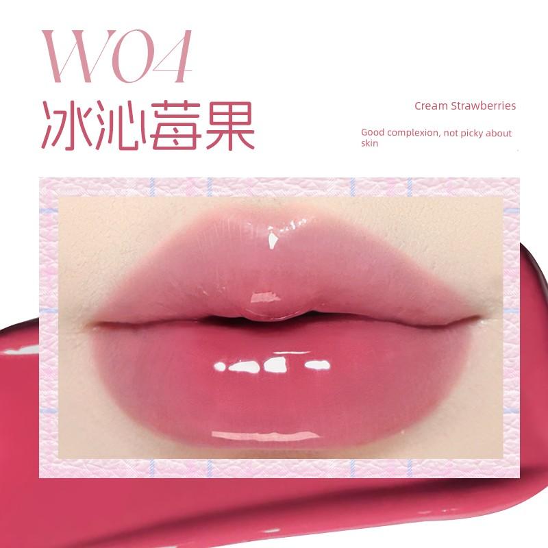 Checkered Double Realm Series~In Stock Veecci/Veecci Crystal Clear Soft Tube Water Gloss Lip Glaze Moisturizing Lip Gloss