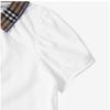 Burberry 8073164 A1464 Vintage Check Polo Girls Kids Short Sleeve Tee