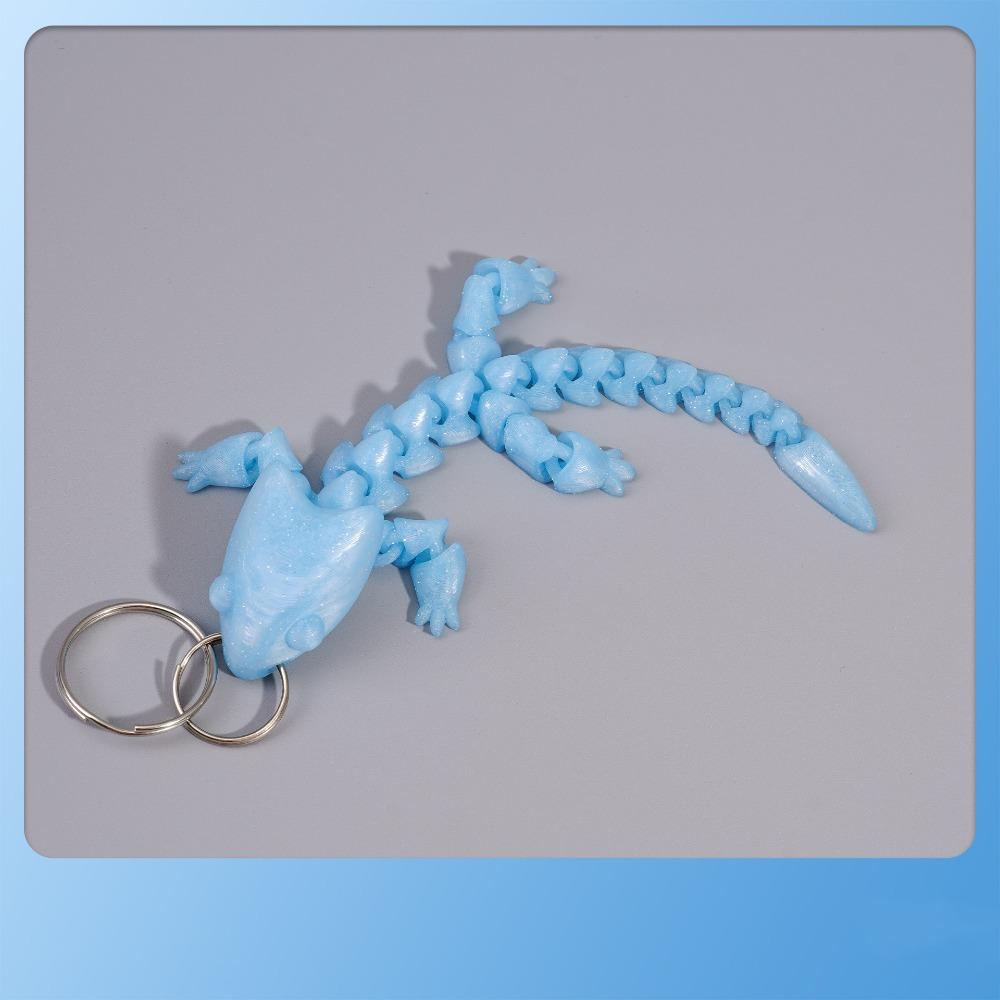 3D Printed Chinese Dragon Keychain Fidget Toy Articulated Dragon Lizard Toy Birthday Style 14