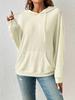 Damen Kapuzenpullover mit langen Ärmeln, Stricktop, A-Linie, lässig, gestreift, mit Tasche, Hoodie 2026 Frühling, tägliches Sweatshirt