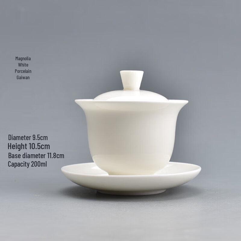 Blue and White Ceramic Gaiwan