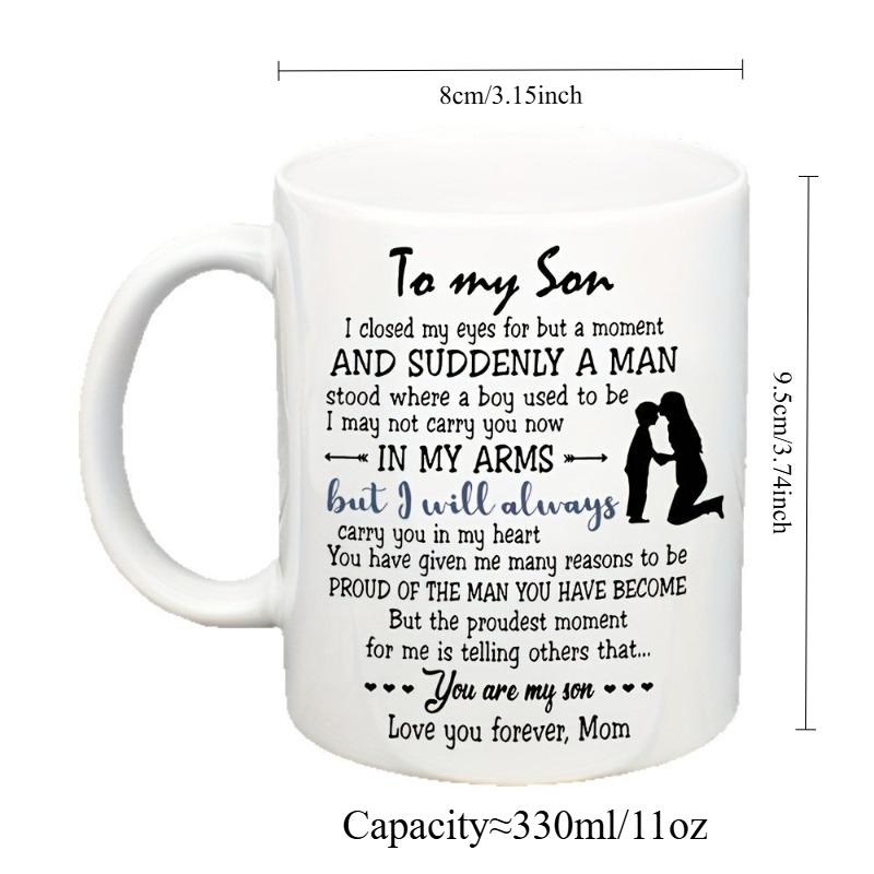 Creative Ceramic Coffee Cup As A Birthday Gift From Mother To Son, Milk Mug Breakfast Cups Household Drinkware