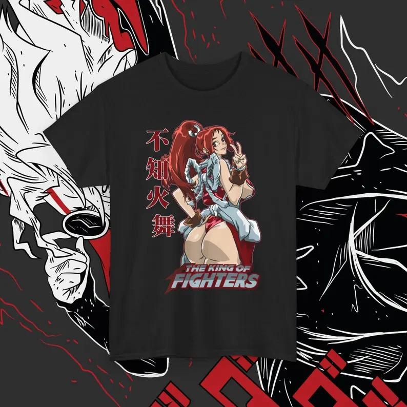 Anime Mai Shiranui Waifu Fan Bootleg T Shirt Size S 4XL Black Size S 4XL S