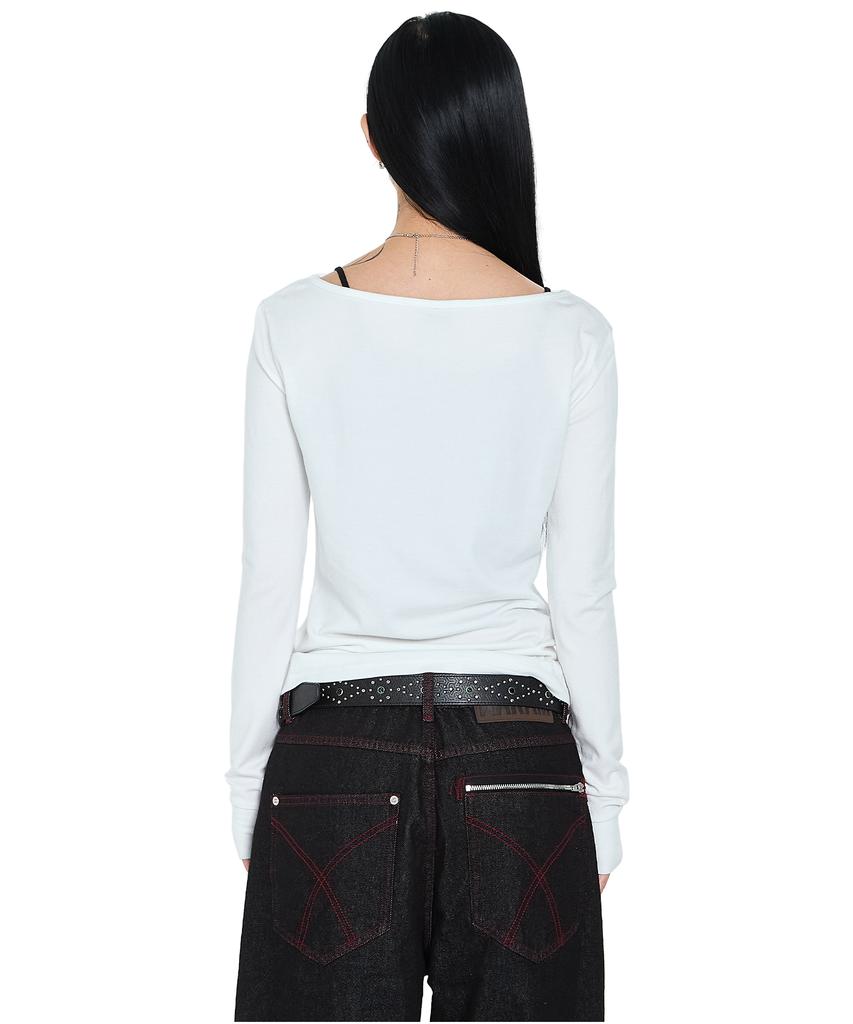 AAKAM Triple Akm Cros2 Long Sleeve (White)
