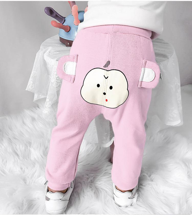 Neue Babyhosen für Jungen und Mädchen für Herbst und Winter, mit offenem Schrittdesign für einfaches Wechseln. Geeignet für 6–8 Monate alte Babys.