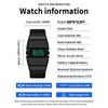 SANDA Luxury Men's Electronic Watch Creative Design Unique Watch Man Casual Sports Multi-functional Wristwatch LED Waterproof ABS Material