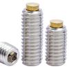 304 Stainless Steel Hexagon Machine Screw with Copper Set Screw End (M3, M4, M5, M6, M8)