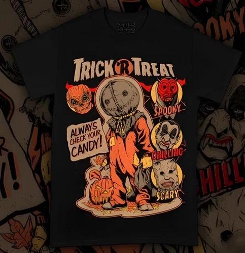 Sam Trick 'R Treat 2X Graphic T-Shirt XXL Halloween Horror Cotton Plus Size
