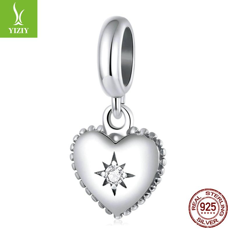 

Подвеска-браслет Starburst Love Сделай сам, Алмазное сердце Серебро S925 Аксессуары Scx132