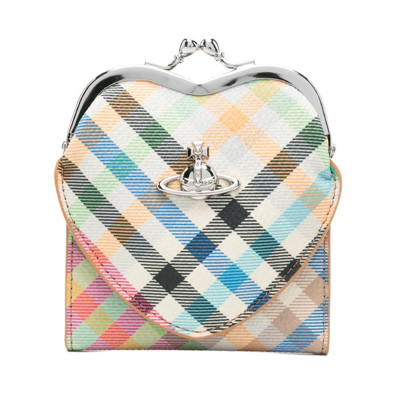

Vivienne Westwood Saturn Logo Design Faux Leather Card Holder Wallet Women wallet Multicolor 5115003PWS001S Basic Set (Bag)
