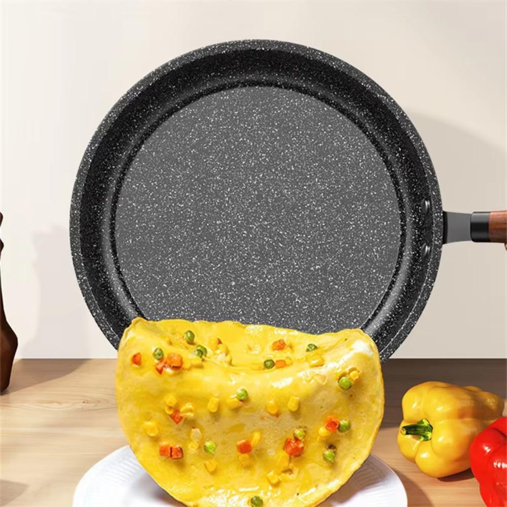 Non Stick Stir Fry Pan Flat Bottomed Saucepan Multipurpose Frying Pan  Steak