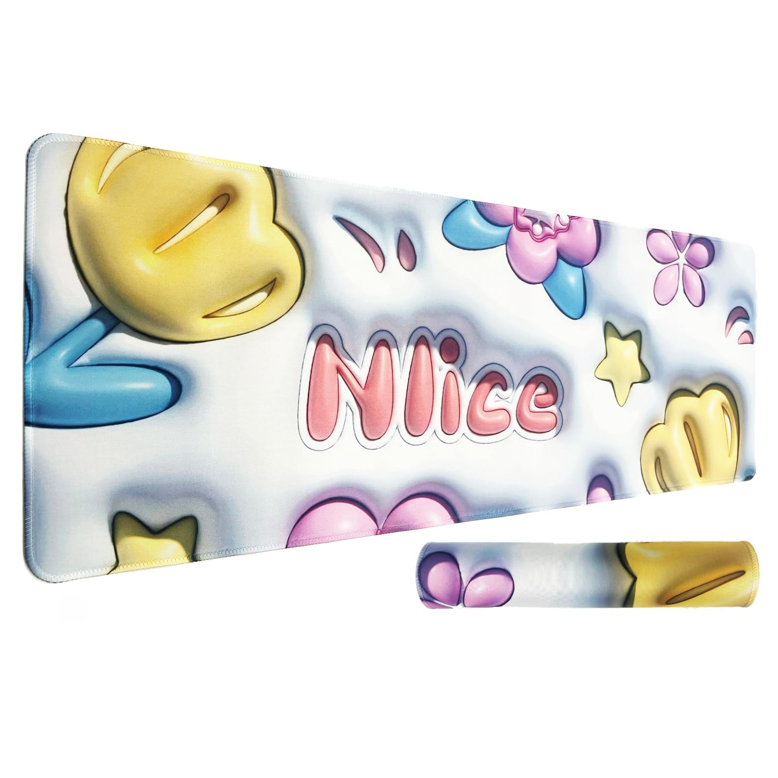 

Large Gaming Mouse Extra Keyboard Pad with Rubber for Cybercafes and Offices Pad, Large, Extra-Large Sole, Optical, Non-Slip, Waterproof, (17)