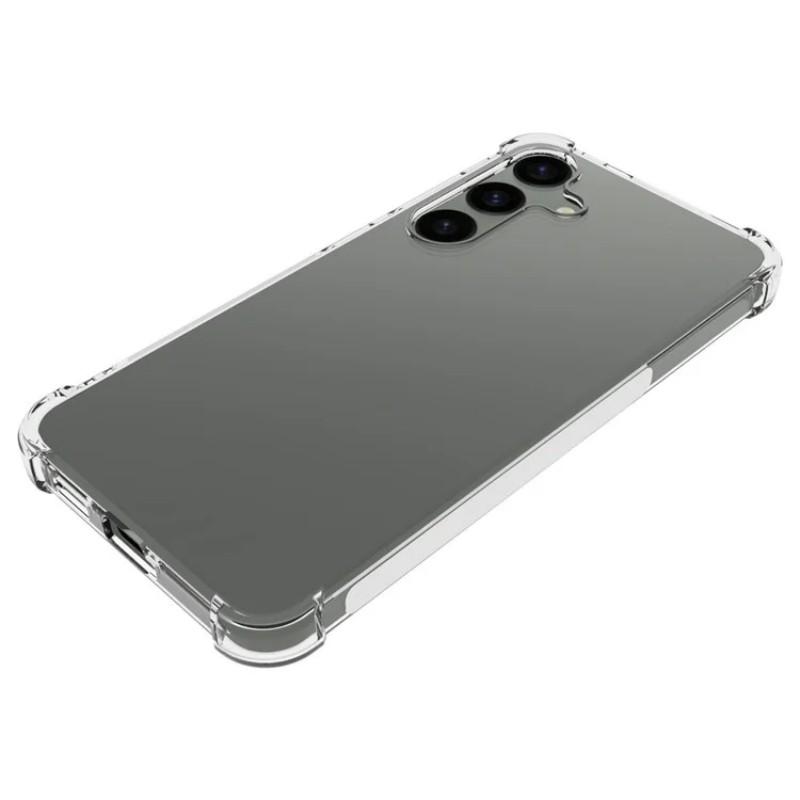 For Samsung Galaxy S24 Back Cover WANLONFENG TM Series 2.0mm Clear TPU Phone Case (Big Lens Hole)