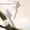 Anti-Frizz Large Tank Electric Spray Hair Brush Multi-Function 2-In-1 Misting Hair Brush  Women