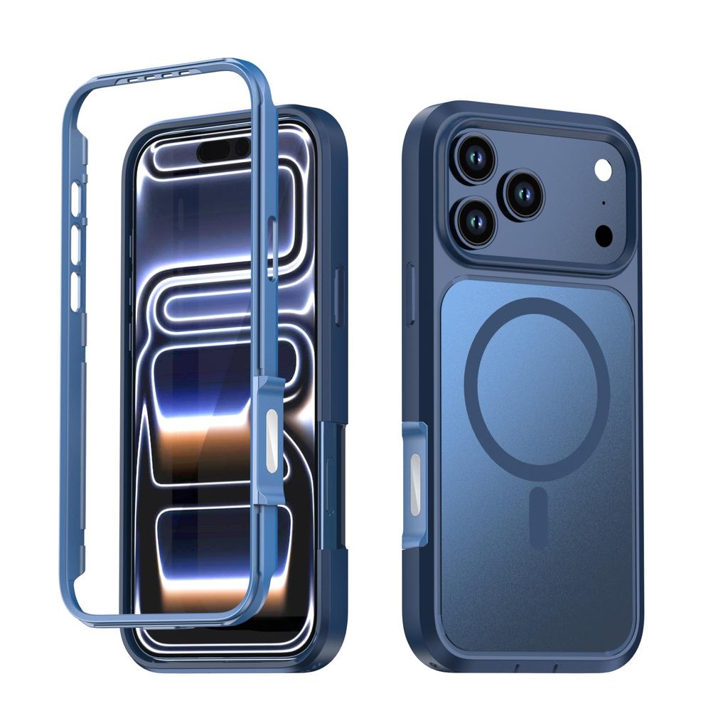 Applicable To iPhone17ProMax Acrylic Three-anti Magnetic Skin Suction Mobile Phone Case Apple 16Pro Protective Case